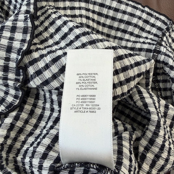 Aritzia gingham checkered black and white jazz dress - Picture 5 of 5